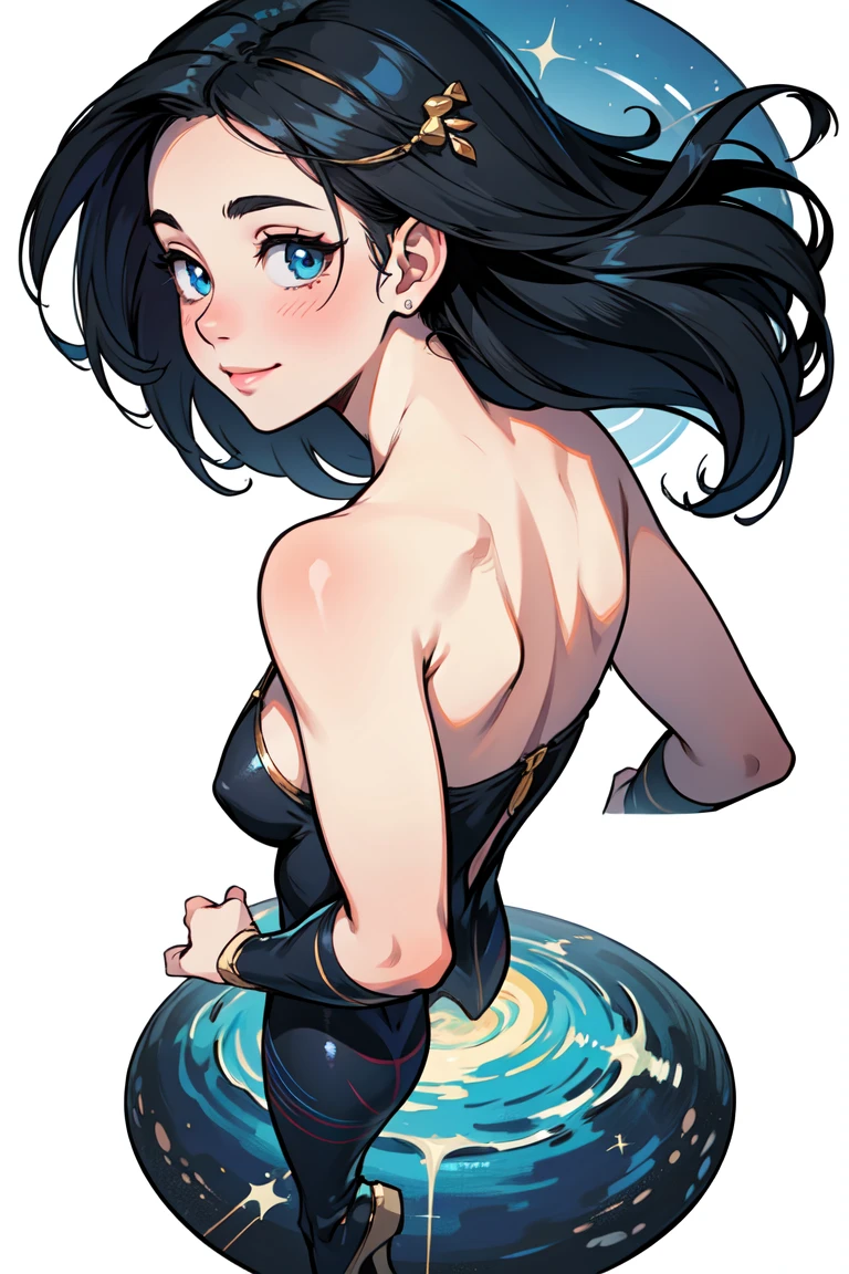 black hair, hair bobbles, wince, longeyelashes, solid circle eyes, light smile, ear blush, accurate, ((beautiful eyes)), ((beautiful hands and fingers)), ((beautiful hair)), white background, light smile, Surrealism, drop shadow, high detail, Conceptual art, anime style, 8k, (super detail), (best quality), (((masterpiece))), (((high quality))), UHD, retina, masterpiece, accurate, anatomically correct, super detail, high details, high quality, best quality, HD, 4K, 8k, 16k, highres, ((sheet character full body front, back)), (same character)