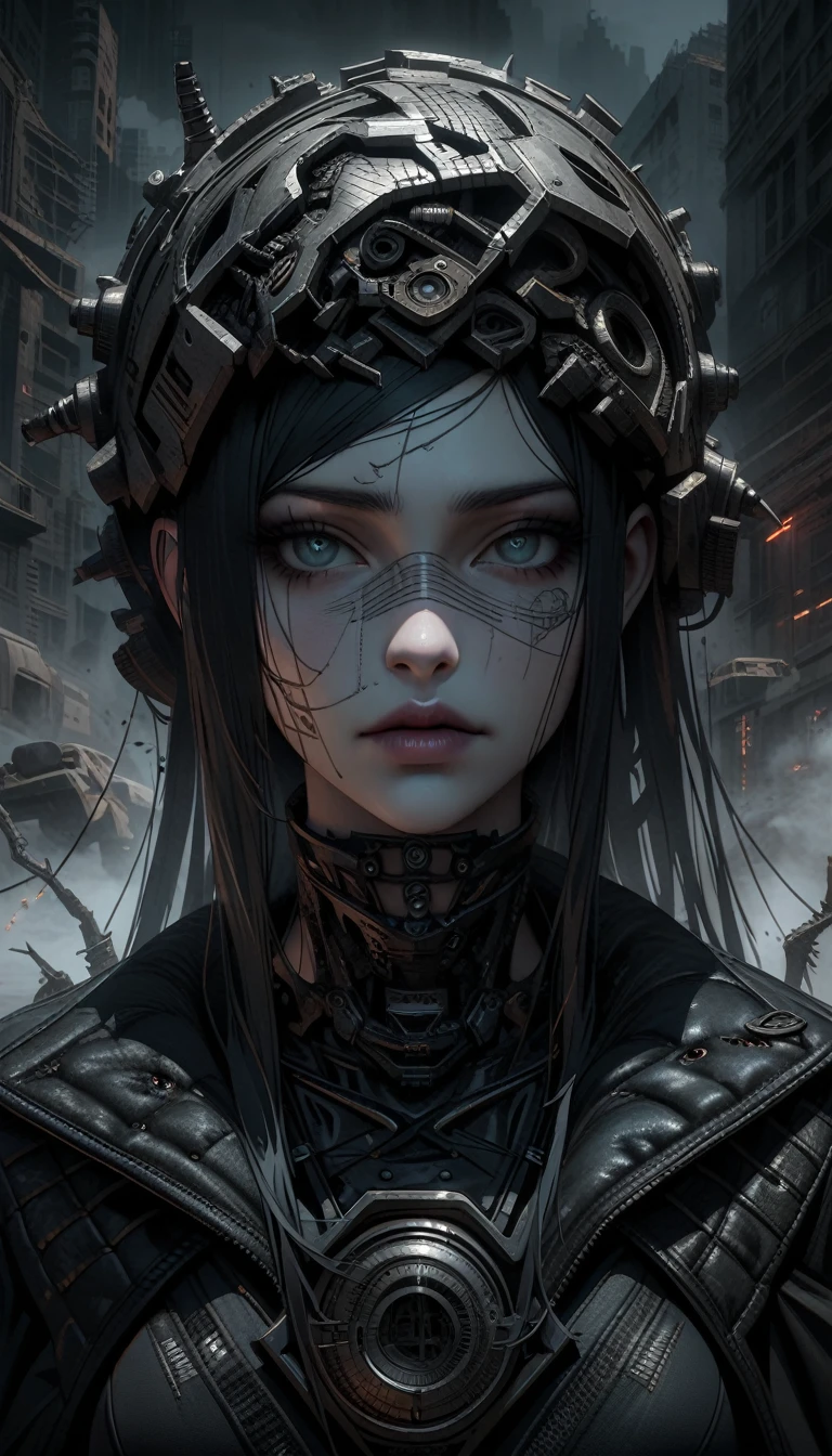 ((best quality)) , ((masterpiece)) , (detailed),Jean-Joseph Benjamin-Constant, Glowwave, Photograph, Jake Parker, Alan Davis, Hipster Art, Cleancore, Art Deco Girl, Monstrous and Boring, Swirling, Metalcore, Film Washi, portrait art by Stanisław Ignacy Witkiewicz, detailed, intricate, background inspired, luxury, pure,(((Dystopian style, Inconsiderate . Bleak, post-apocalyptic, somber, dramatic, highly detailed)))