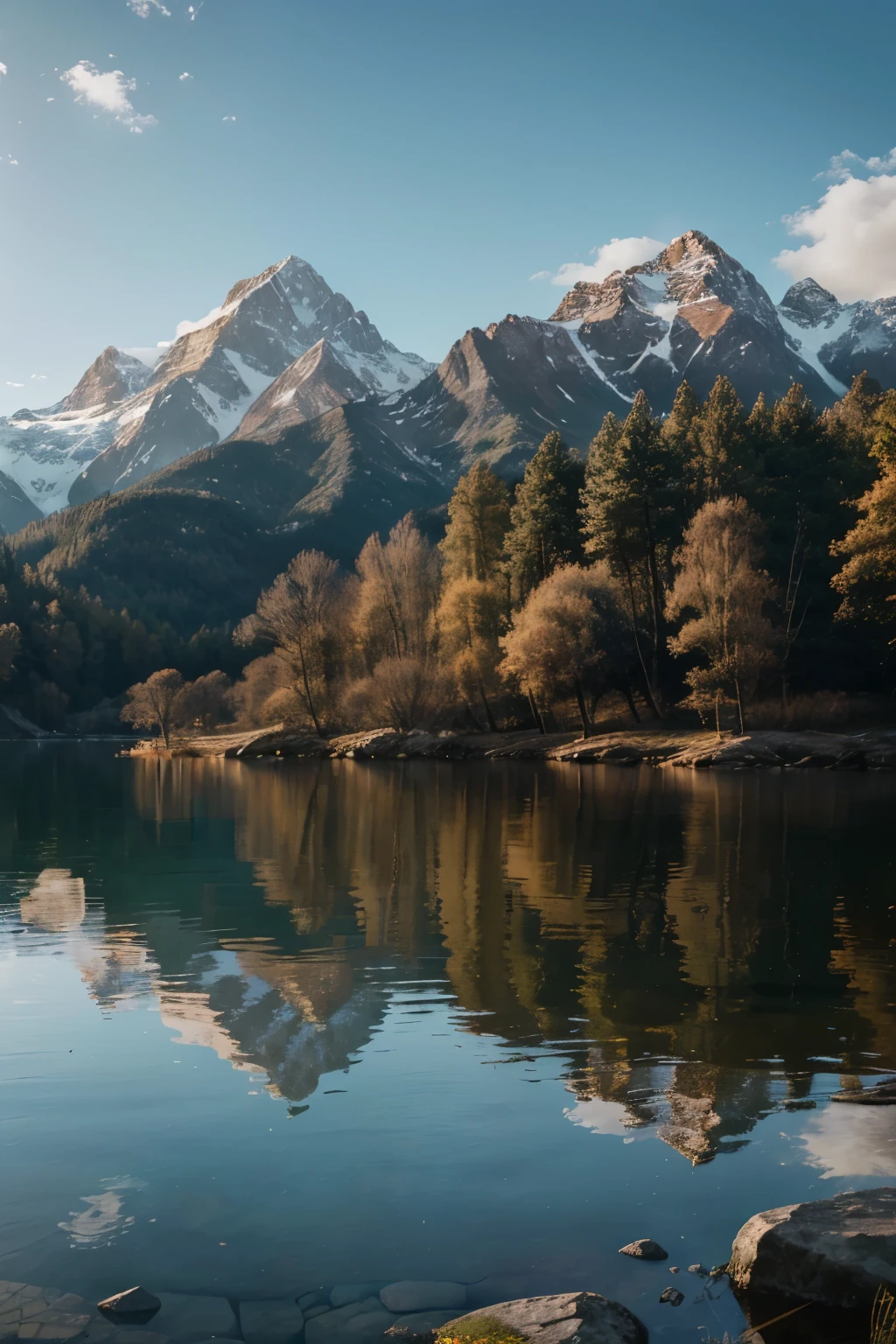 Peaceful place, very nice, beautiful, calm, scenic. photorealistic, 8k hd, study quality, surreal, Maximum detail, big, post processing, Realism, photoshop, Photography, detail, cinema lighting, landscape, panorama, landscape, ray tracing, cine4D