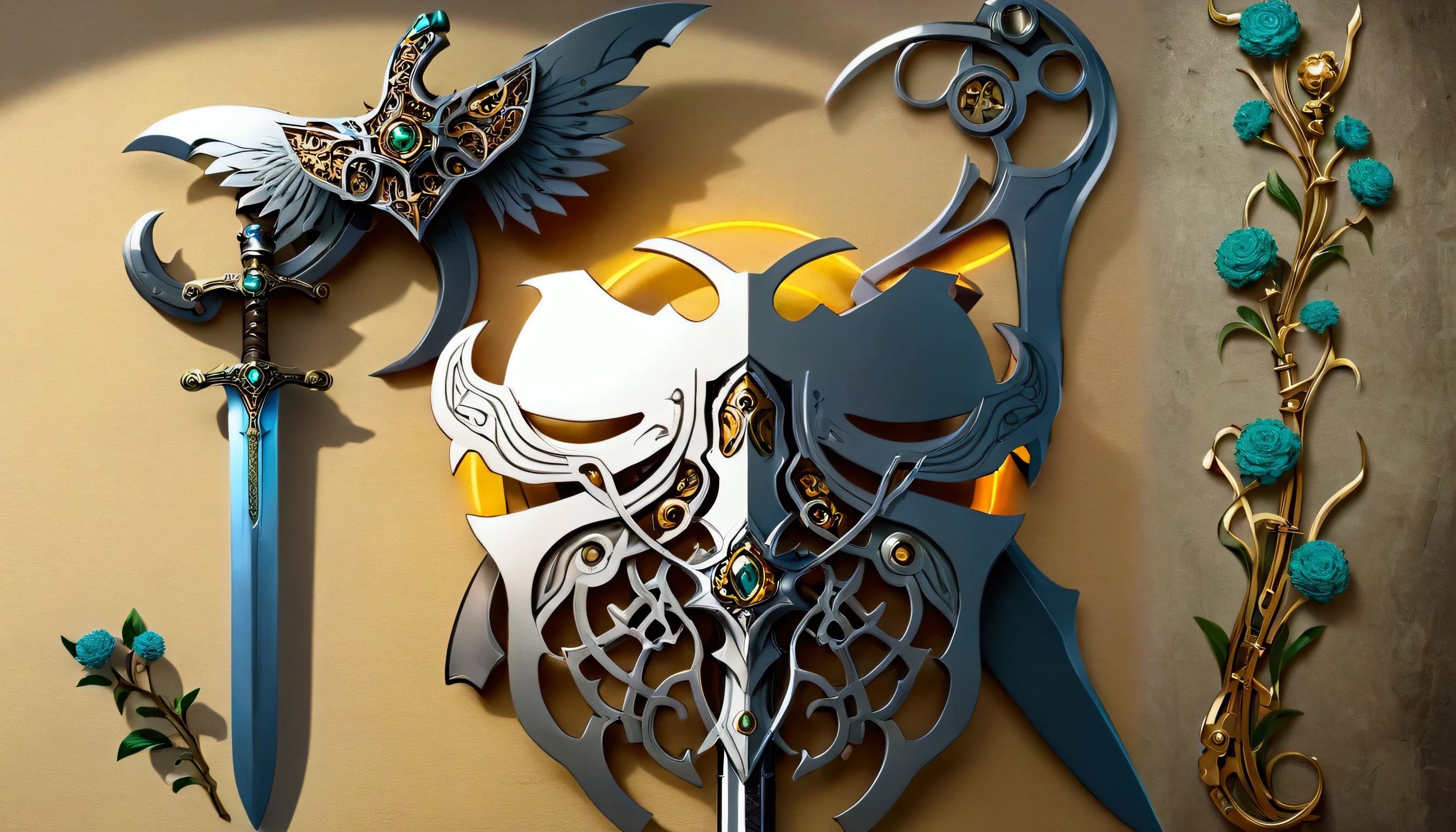 mechanical,sword,science and technology,mechanical花