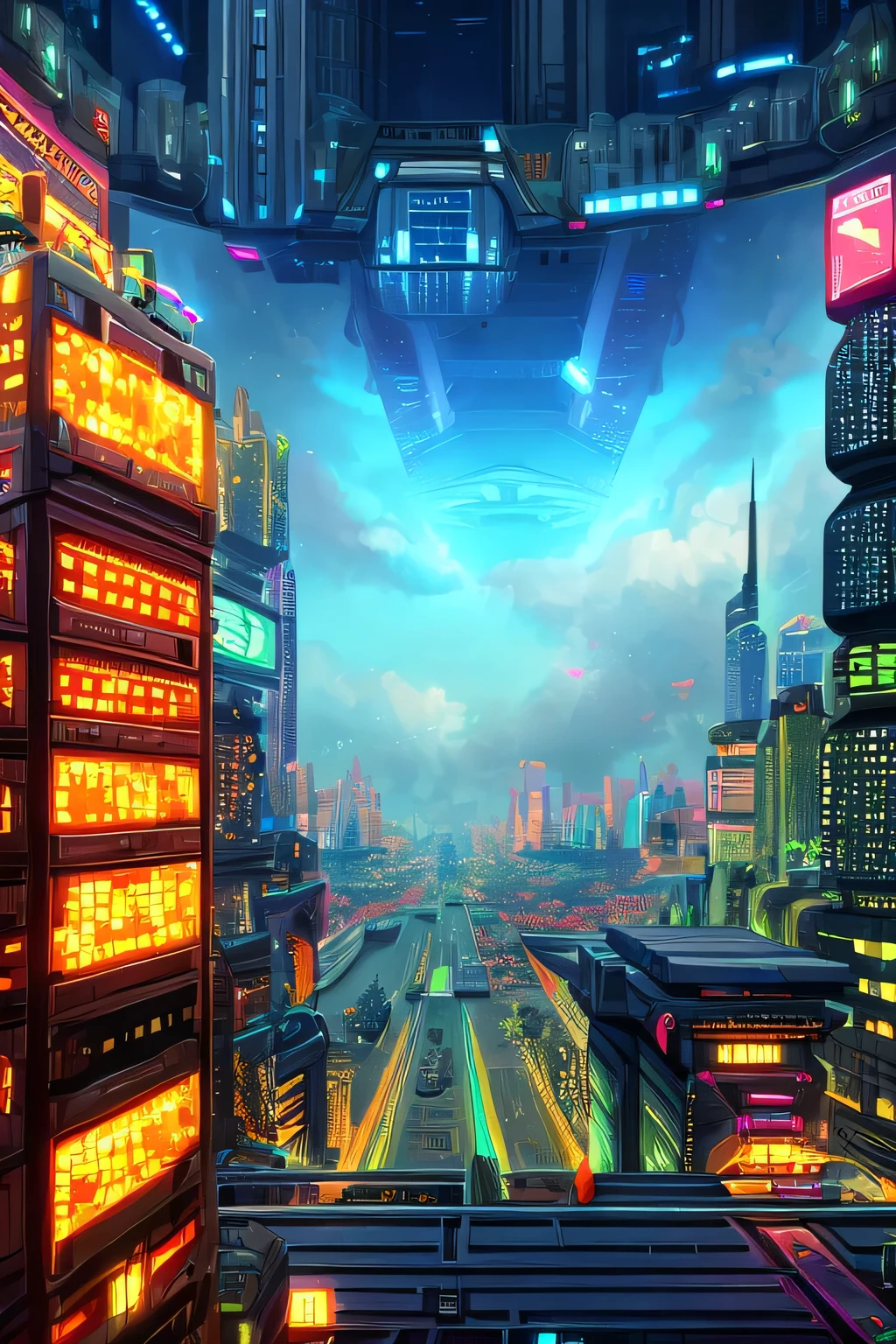 Make the image sized 192 x 192 pixels with a futuristic city., write &#39;&#39;digital brotherhood&#39;&#39;
