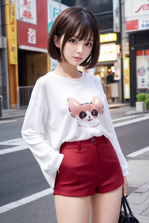 Japanese woman cute 3D anime camisole hot pants
