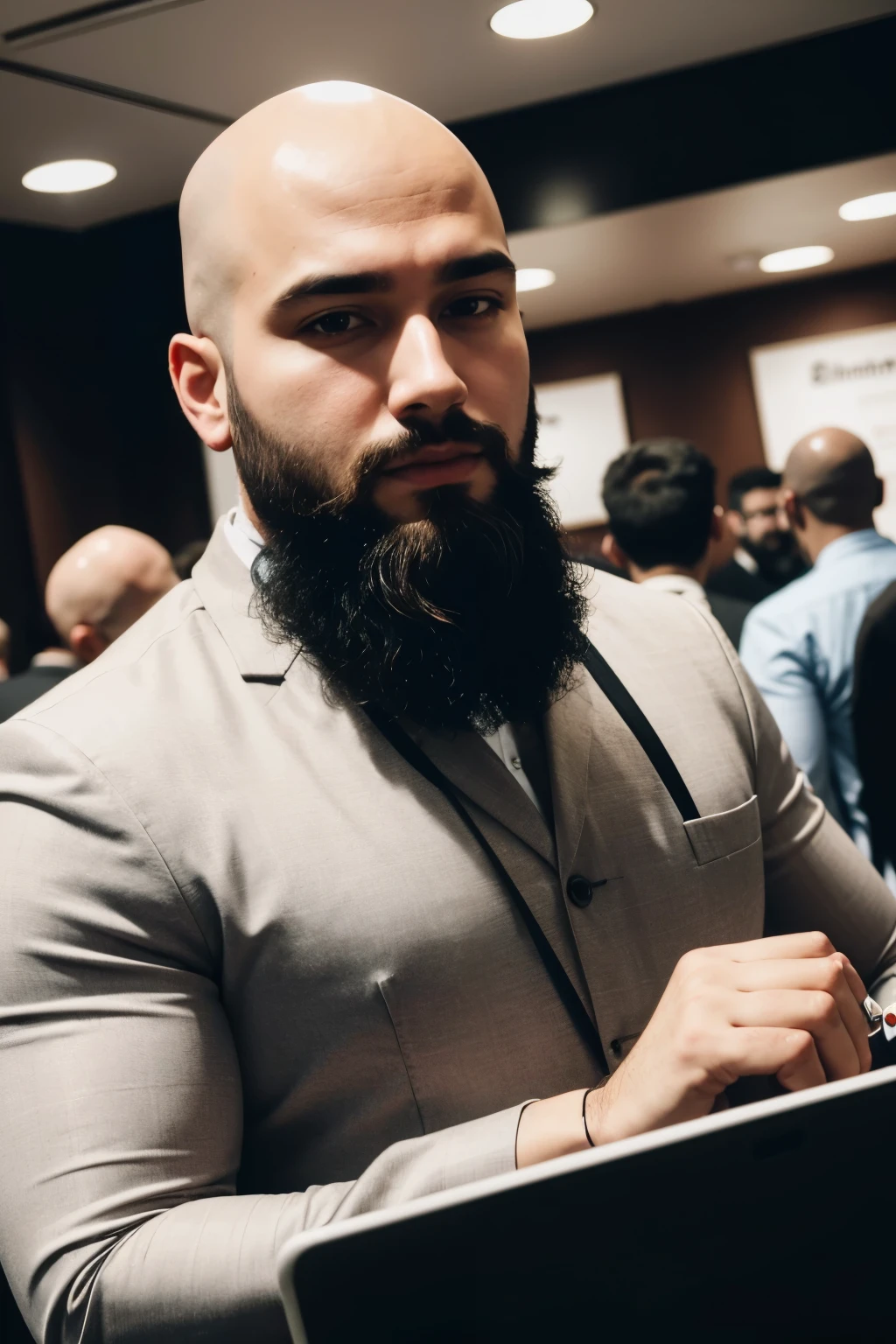 Many people towards one man, who knew all the secrets of digital marketing, people went to meet him and looked for him to be a client of this man who had characteristics such as brown color, short perfect beard, baldie, it&#39;s beautiful, He had a tattoo on his neck on the left side that said " everything will calm down "