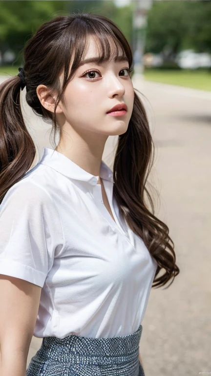 (8k、Highest quality、masterpiece、Ultra-high resolution、High resolution face:1.3)、Portrait、(20-year-old girl:1.3)、Bokeh Depth of Field、between、Ultra-detailed、Ultra-high resolution、(Realistic、Realistic photos:1.37)、High-resolution RAW color photos、Professional photography、hVery detailed and beautiful、Very detailed、8k画像壁紙、Incredibly detailed、Large file size、Official Art、Very detailed CG Unity 8k wallpapers、hVery detailed beautiful girl、Very detailed顔、Very detailed目、Very detailed皮膚、Very detailed指、hVery detailed nose、Very detailed詳細な口、Perfect Anatomy、HVery detailed clothing、1 girl、(18:1.2)、Teen、cute、cute、Realistic body、、White skin、Glowing Skin、The body is slim、Handsome body、Brown haired、(Blunt bangs:1.2)、Classic wavy long hair、 (Hmph:1.3),cute、cute faces、Looking up、Delicate eyes、Source Order、A shirt with lots of lace、Black clothes、Skirt、Looking into the camera、Tsundere、Twin tails、rabbit makeup、Don't laugh、Sad face、Looking up、indoor、Little watery eyes、Wear a mask