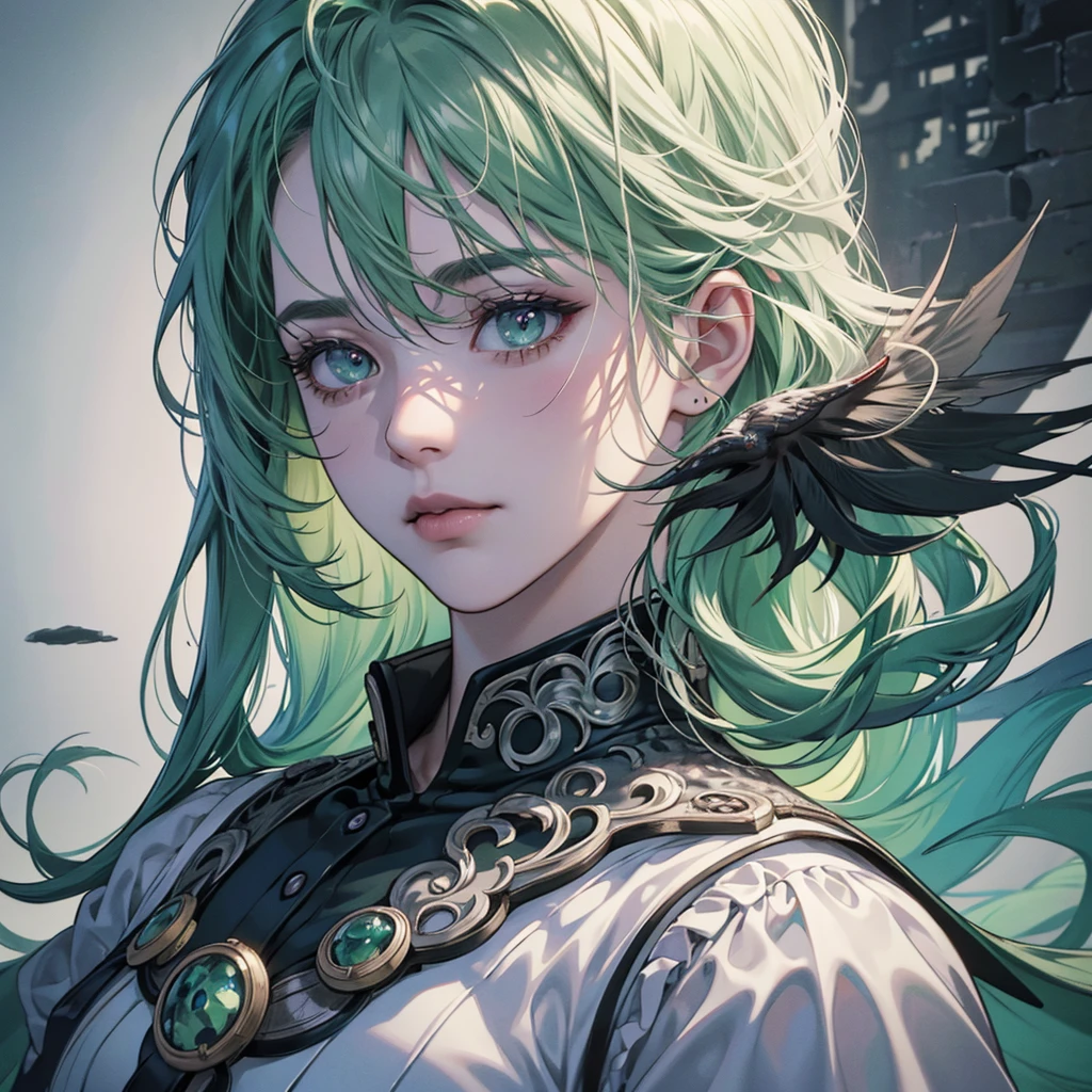 hA full-length, portrait of roronoa zoro, ,, filigree, reflective eyes, gray eye, green hair, white eyelash, rim lighting, lights, detailed eyes. magic, surreal, fantasy, digital art, wlop, artgerm and james jean, ultra hd, realistic, vivid colors, highly detailed, UHD drawing, pen and ink, perfect composition, beautiful detailed intricate insanely detailed octane render trending on artstation, 8k artistic photography, photorealistic concept art, soft natural volumetric cinematic perfect light, sf, intricate artwork masterpiece, ominous, smooth shadows, eerie seduction, silver moonlight rendered, bold contrasts. fine light, masterpiece, super detail, epic composition, ultra HD, high quality, 32k