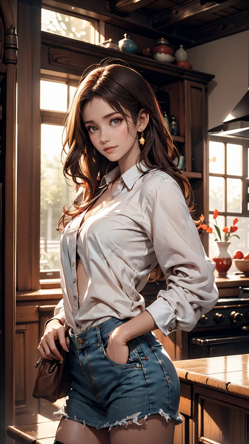 (masterpiece, Highest quality:1.2), Cowboy Shot, alone, One girl, Cheryl&#39;s name, smile, Mouth closed, View your viewers, Strapless Dress, corset, Layered skirt, Knee socks, Exposing shoulders, universe, star (null)、24-year-old woman、Sexy proportionature female body、Sexy proportionakeup、Lips with red lipstick、Textured skin((textured skin))、smile、Narrow waist