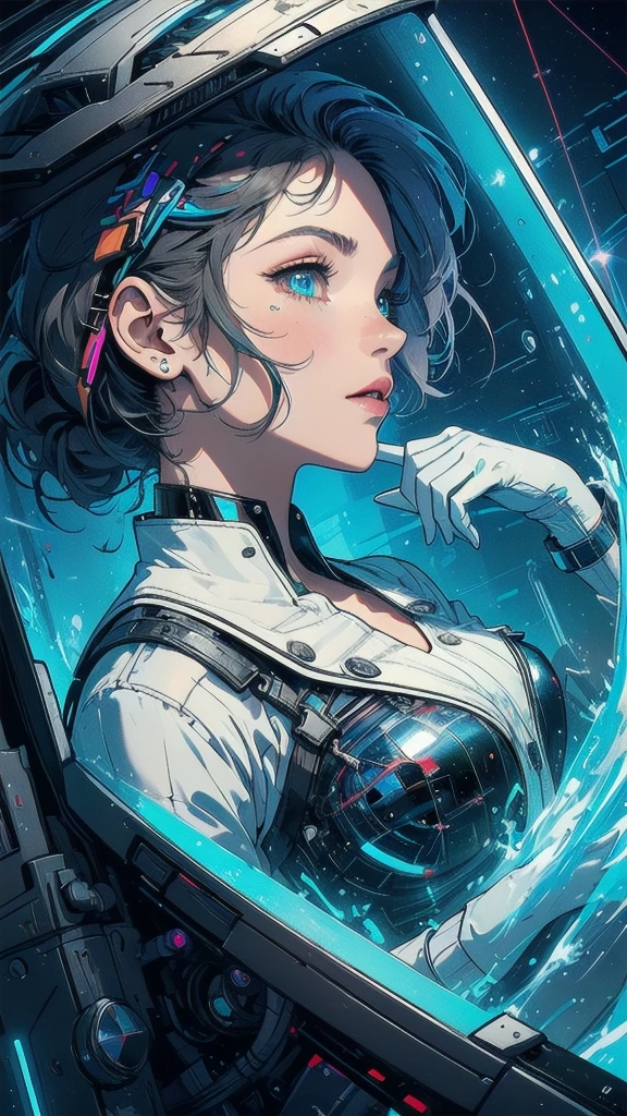 (((masterpiece, highest quality))),(((solo:1.2))),(((1girl:1.2))),32k wallpaper, very detailed, poster, vintage science fiction,(((((geometric cinematic movie poster))))), ((bauhaus)),(shape),(((abstract))),(mid century modern),movie poster,(((((portfolio))))),(((((Close-up))))),(((((bust up))))),((((more various angle)))),(((highlight))),Vast landscape,((((heterochromia)))),(((complete. detailed face))),(((Extremely talented))),(((most complecated machine))),(Colorful color scheme),(reflection neon light)