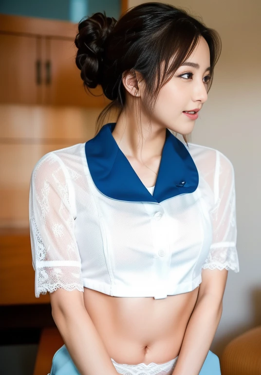 (masterpiece:1.3), (Highest quality:1.3), 8k, 超High resolution, 複雑なdetailedな, 非常にdetailedな, detailedな背景, Depth of written boundary, 超High resolution, RAW Photos, Sharp focus, perspective, (8k, Highest quality, masterpiece: 1.2), (Realistic, Realistic: 1.5), Beautiful Japanese woman, 25 years old, (((Thin thighs))), detailed: (非常にdetailedな: 1.3), (((stewardess costume))), (High resolution: 1.1), (((Airplane Passenger Passenger Passenger))), ((From below:1.45)), ahegao, ((Perfect beauty)), ((See-through lace underwear)), ((Camel Toe)), (((Hairstyle is a chignon))), ((((Leg spread)))), Watery eyes, (((Hair is up))), Wet tongue、