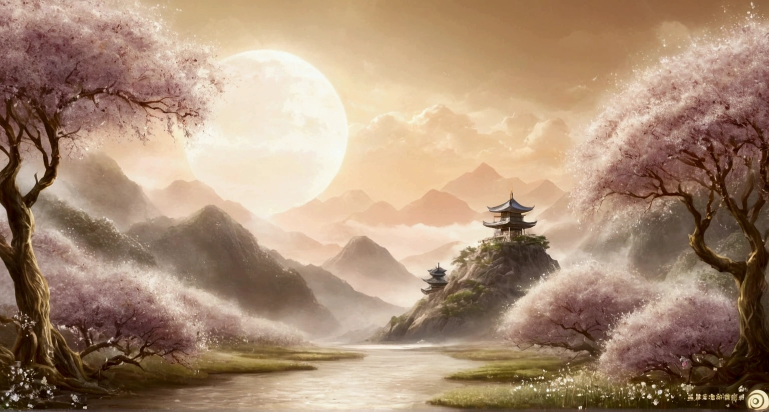 (masterpiece, Top quality, Top quality), A banner image,Poster background board;Uniform color tone;整个画面由Light gold的金属构成;Light gold且纯色的背景,画面下方有Light gold的海洋(metallic feel),Light gold,Dreamy flowers(纯metallic feel),Metal Landscape;Variety show opening credits,visual impact。Main poster。8k,Dance class。