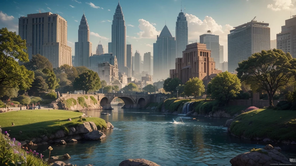 (masterpiece:1.3), (best quality:1.2), Chiaroscuro, Unreal Engine, cgi rendering, Ultra Detailed, Bright colors, modern photo, Ultra high quality model, 8K Ultra HD, Perfect composition, beautiful detailed intricate insanely detailed octane render, Soft, natural volume, perfect light, Perfect depth of field shooting, Ray Tracing, Photometry, beautiful, Metallic dark color, Subsurface scattering, Surreal, (Photorealism:1.1), 8k Art Photography, Ultra Detailed, Extremely detailed, landscape, City, architecture, idealized American City, busy City center, garden and greenery areas, garden, square, modern photo, Skyscraper, Sumerian, 纪念性architecture, temple, palace, ziggurat, Cuneiform, Nisroh,
(Uploaded and became popular on imgur, pixiv, furaffinity, Pinterest, e621, Ink Rabbit, tumblr, both sides, Art Station, ),
(Style and art by midjourney, Greg Rutkowski, Raphael, Frank Lloyd Wright, james gurney, Thomas Kinkade, ),