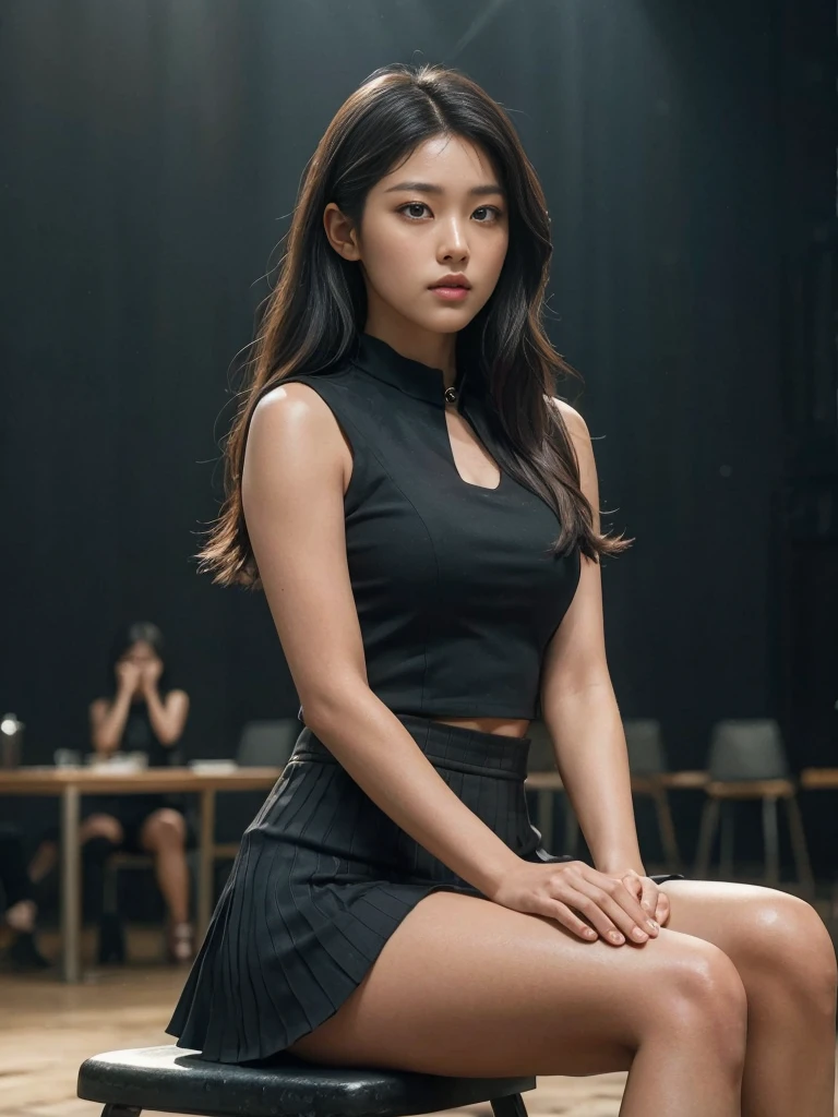 Seolhyun, cinematic, epic realism, 8k, highly detailed, beautiful detailed eyes, beautiful detailed lips, extremely detailed eyes and face, long eyelashes, photorealistic, portrait, dramatic lighting, hyper realistic, chiaroscuro, oil painting, volumetric lighting, dynamic pose, intricate details, atmospheric, vibrant colors, moody, cinematic composition, dramatic shadows, natural skin tones