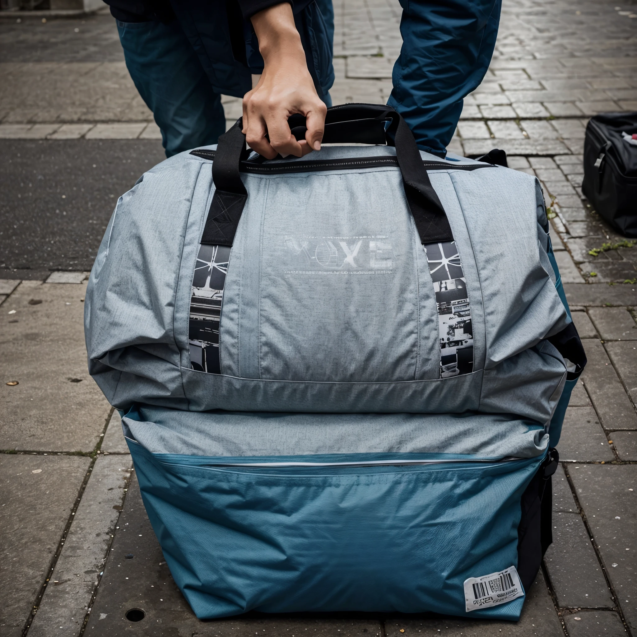 Create moodboard on waterproof bag prototype, that transforms into a blanket for people living on the streets , where they can store their belongings, related to code blue, What does help for street people mean?
