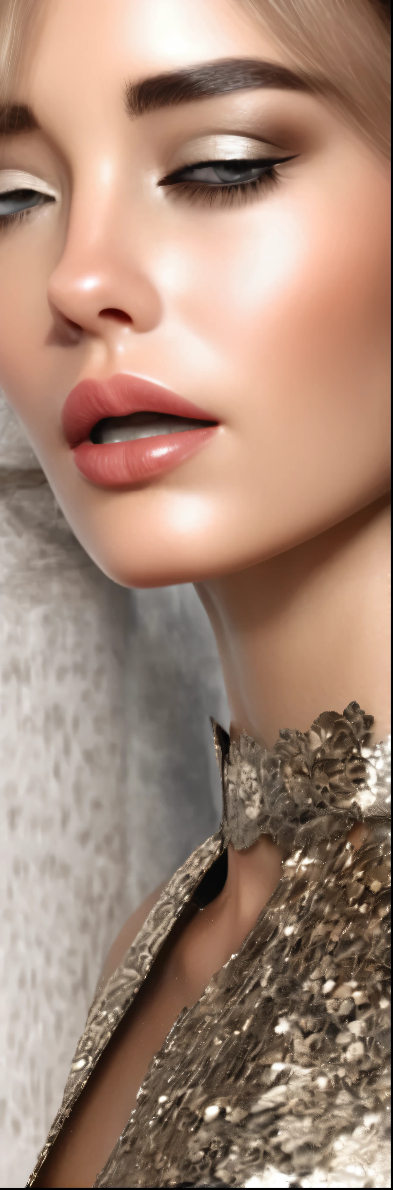 elegant fashion model, 1 female, beautiful detailed eyes, beautiful detailed lips, extremely detailed face and portrait, long eyelashes, high fashion outfit, stylish dress, dynamic pose, dramatic lighting, cinematic composition, warm color palette, photorealistic, 8k, masterpiece, stunning, elegant, glamorous, high-end fashion magazine cover