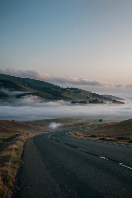colorful fog