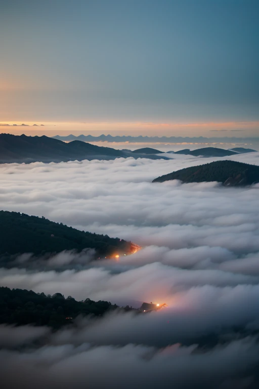 colorful fog