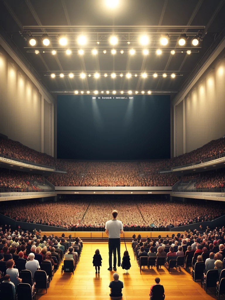 Highest quality Like the picture 8K Contemporary music concert The concept is a journey down memory lane Concert Venues Advertising poster