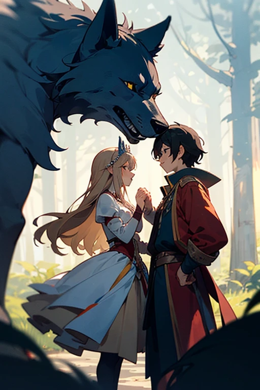 Love Between Kingdoms In a world where the human and animal kingdoms coexist, a princesa humana Elena e the prince of wolves, Aric, form a forbidden bond. The kingdoms have been at war for centuries, but when Elena and Aric meet by chance in the forest,, they discover a deep and inexplicable love. standing together, They fight to unite their kingdoms and prove that love can overcome any barrier.history:In a world where humans and talking animals coexist, the two kingdoms were always at war. Elena, the princess of the human kingdom, always dreamed of peace. One night, during a solitary walk in the forbidden forest, she comes across Aric, the prince of wolves. Initially hostile, they end up finding an unexpected connection.Aric, tired of war, sees in Elena hope for a better future. Secret meetings in the forest become frequent, and your love grows. however, tension between the kingdoms increases, and both face pressure from their families and subjects.When a surprise attack from the human kingdom nearly destroys the sacred wolf forest, Elena and Aric realize they need to act. They decide to reveal their love to their kingdoms, risking everything. Inicialmente, are met with distrust and hatred, but your words of hope and love begin to melt the hardest hearts.Possibly, Elena and Aric manage to organize a truce and, standing together, begin peace negotiations. Ao longo dos anos, your love and determination transform hostility into friendship, creating a new world where humans and animals live in harmony.