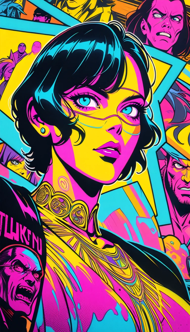 ((best quality)) , ((masterpiece)) , (detailed),Jean-Joseph Benjamin-Constant, Glowwave, Photograph, Jake Parker, Alan Davis, Hipster Art, Cleancore, Art Deco Girl, Monstrous and Boring, Swirling, Metalcore, Film Washi, portrait art by Stanisław Ignacy Witkiewicz, detailed, intricate, background inspired, luxury, pure,(((GTA-style artwork ,Satirical, exaggerated, pop art style, vibrant colors, iconic characters, action-packed)))