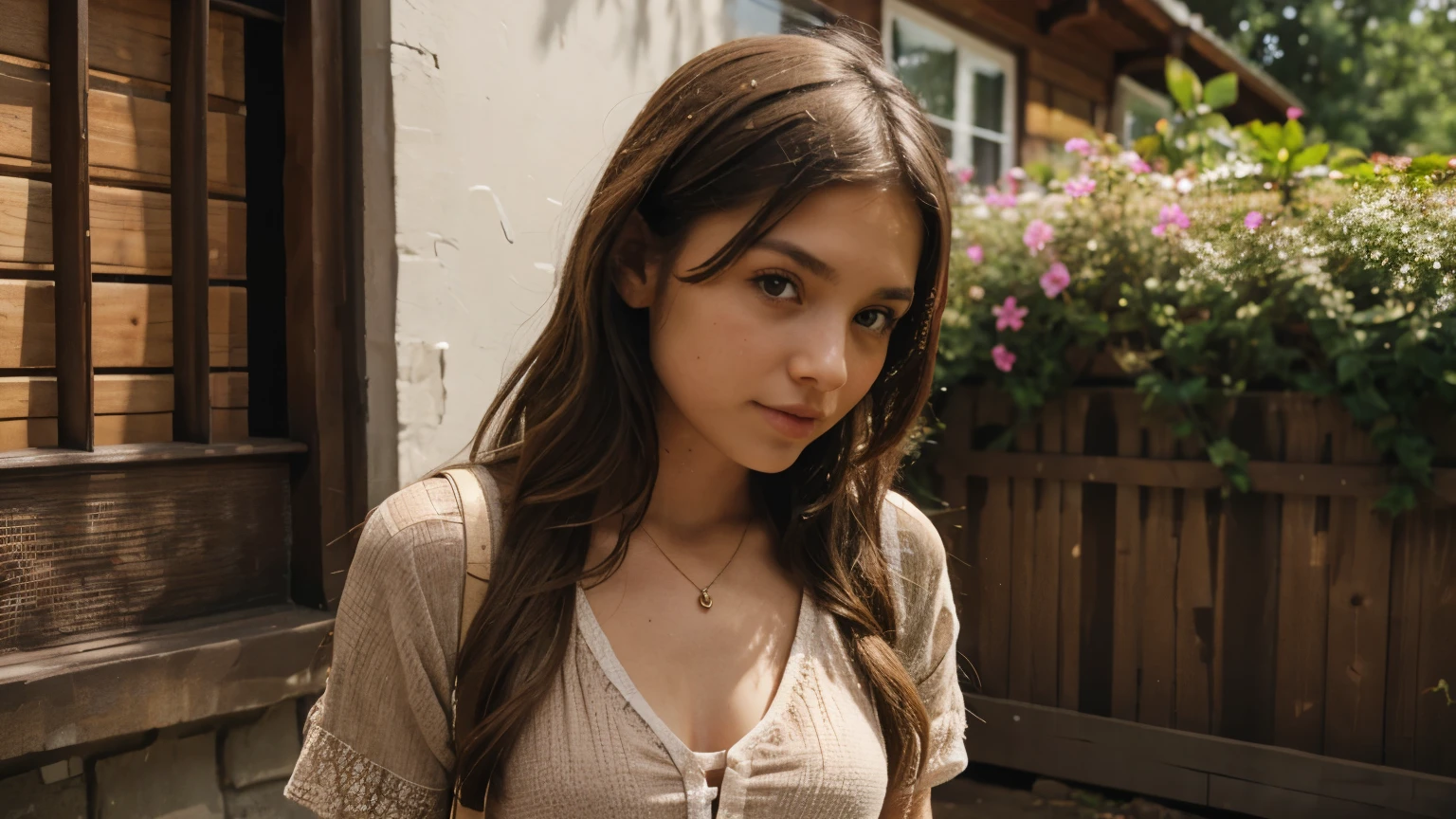 Girl Brown with Summer clothing