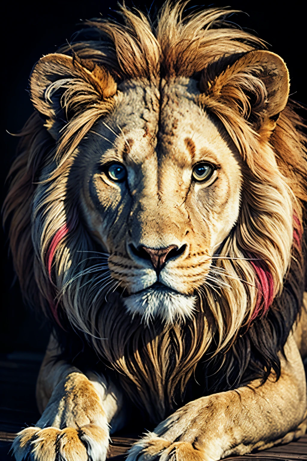 A colorful lion