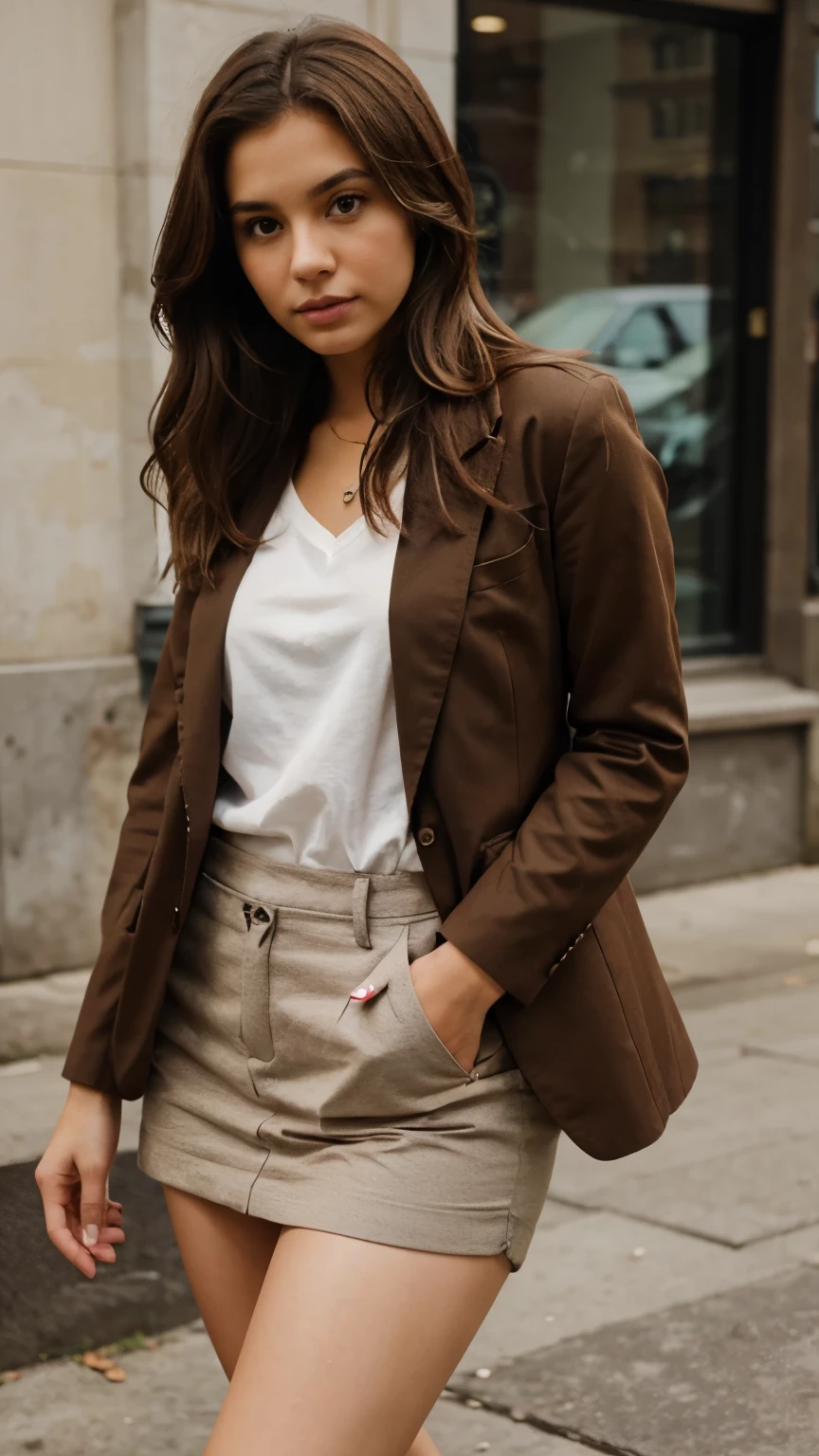 Girl Brown with Blazers