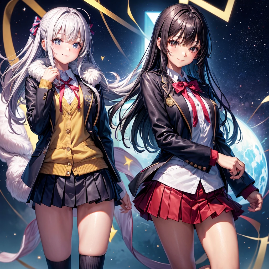 best quality,,smile,blazer,swimsuit,nepal,School,classroom,Collective of girls,JK,A girl taking off her uniform,Sexy and cute,Uniform of the Future,Ribbon on uniform,evolution系ファッション,middle School girlultiple girls are depicted,harem,idol group,infinite possibilities,leather jacket,hoodie,fur jacket,Clothing of the future,evolution,starry sky background,photo shoot,long hair,wearing a cardigan,beautiful girlの国,girl's paradise,highest quality,big breasts,leather jacket,happy girl,horny girl,Blue eyes,perfect face,standing position,She has her bangs down,fur jacket,Beautiful eyes,smooth hair,perfect eyes,beautiful girl,Angel Girl,multicolored hair colors,naughty girl,beautiful,High-dimensional beautiful girl,Multidimensional beautiful girl,gathering,Group、,