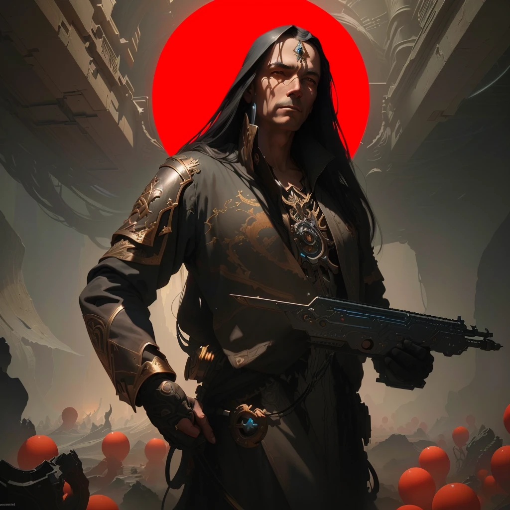 masterpiece, best quality, (extremely detailed CG unity 8k wallpaper), (best quality), (best illustration), (best shadow), absurdres, realistic lighting, (Abyss), beautiful detailed glow, art by PeterMohrBacher,