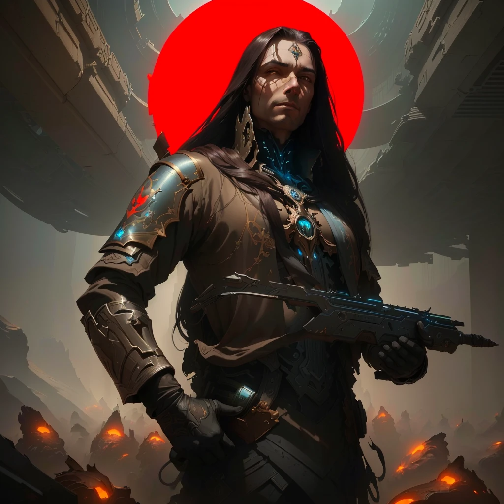 masterpiece, best quality, (extremely detailed CG unity 8k wallpaper), (best quality), (best illustration), (best shadow), absurdres, realistic lighting, (Abyss), beautiful detailed glow, art by PeterMohrBacher,