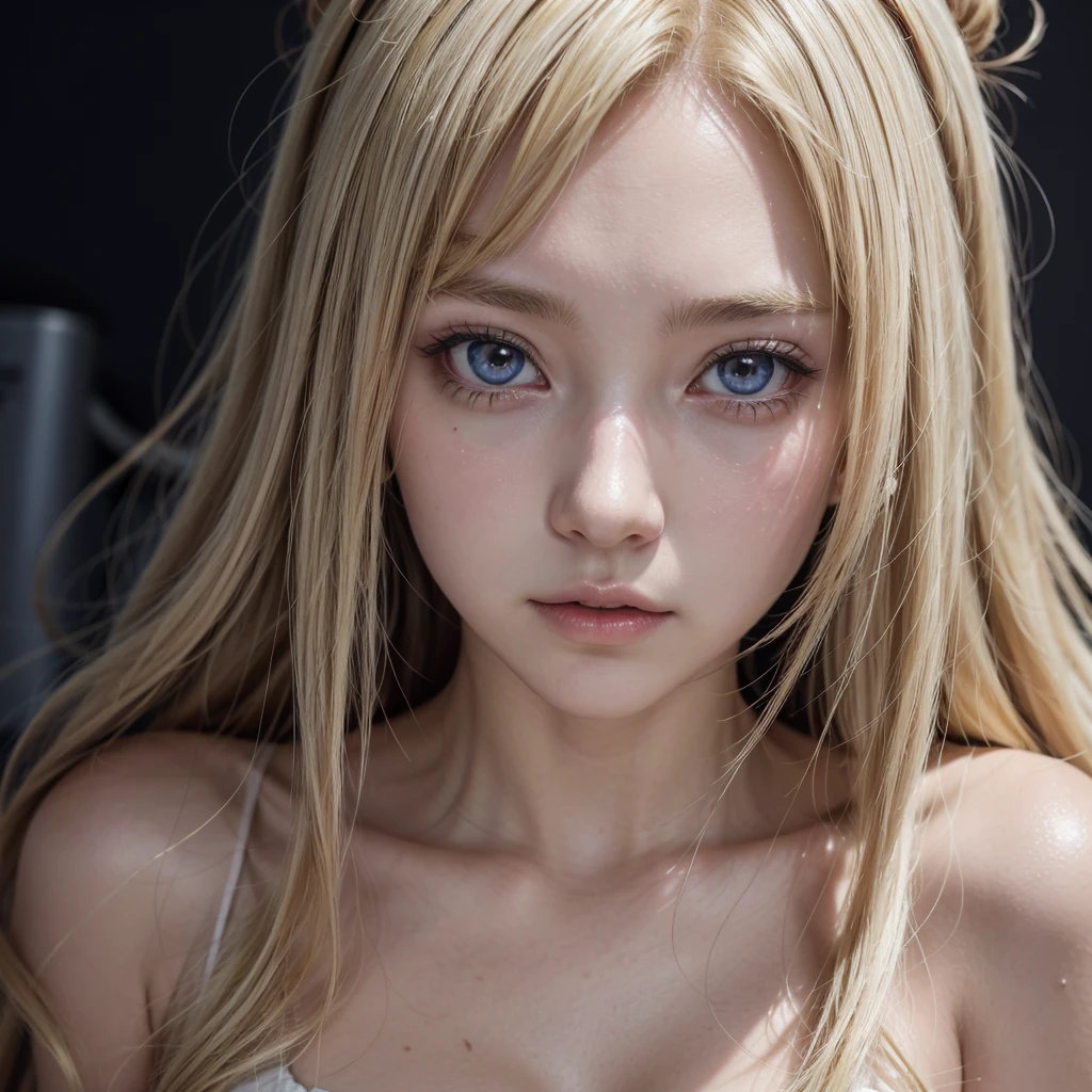 (((Blonde、High tone color、forehead、Russia、Northern Europe、White background)))、highest quality、8K masterpiece、超A high resolution、(Realistic:1.3)、RAW Photos、1 girl、Golden Hair、Glowing Skin、1. Super beautiful dress、((Ultra-Realistic Details))、Portraiture、Global Illumination、Octane Rendering、8k、Ultra Sharp、Beautiful 、Cool colors、、Very intricate details、Realistic Light、Beautiful Eyes、Shining Eyes、To the camera、White background
