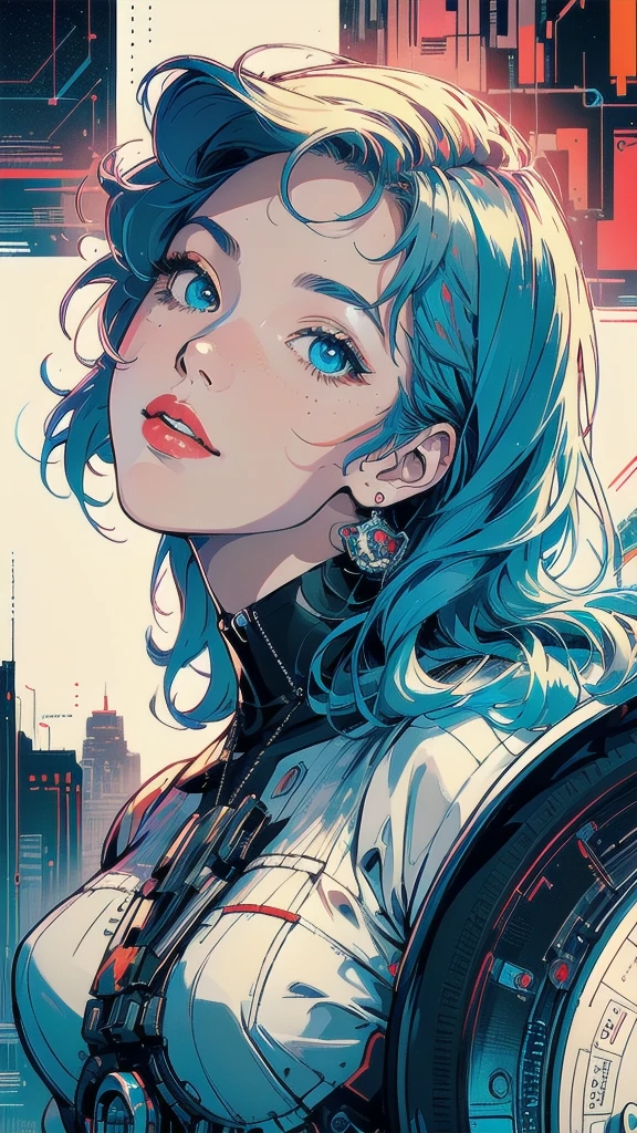 (((masterpiece, highest quality))),(((solo:1.2))),(((1girl:1.2))),32k wallpaper, very detailed, poster, vintage science fiction,(((((geometric cinematic movie poster))))), ((bauhaus)),(shape),(((abstract))),(mid century modern),movie poster,(((((portfolio))))),(((((Close-up))))),(((((bust up))))),((((more various angle)))),(((highlight))),Vast landscape,((((heterochromia)))),(((complete. detailed face))),(((Extremely talented))),(((most complecated machine))),(Colorful color scheme),(reflection light leak)