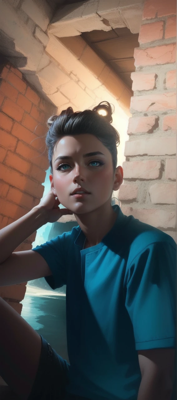 masterpiece, best quality, (extremely detailed CG unity 8k wallpaper), (best quality), (best illustration), (best shadow), absurdres, realistic lighting, (Abyss), beautiful detailed glow, art by PeterMohrBacher, Captain Nemo and the Mysterious Island, Mysterious Island,