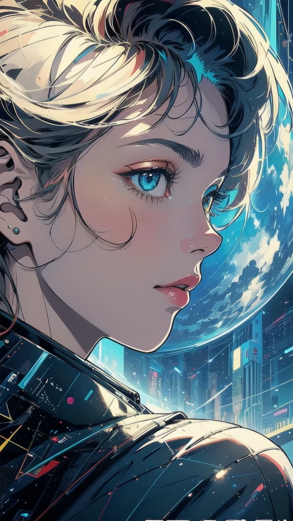 (((masterpiece, highest quality))),(((solo:1.2))),(((1girl:1.2))),32k wallpaper, very detailed, poster, vintage science fiction,(((((geometric cinematic movie poster))))), ((bauhaus)),(shape),(((abstract))),(mid century modern),movie poster,(((((portfolio))))),(((((Close-up))))),(((((bust up))))),((((more various angle)))),(((highlight))),Vast landscape,((((heterochromia)))),(((complete. detailed face))),(((Extremely talented))),(((most complecated machine))),(Colorful color scheme),(reflection light leak)