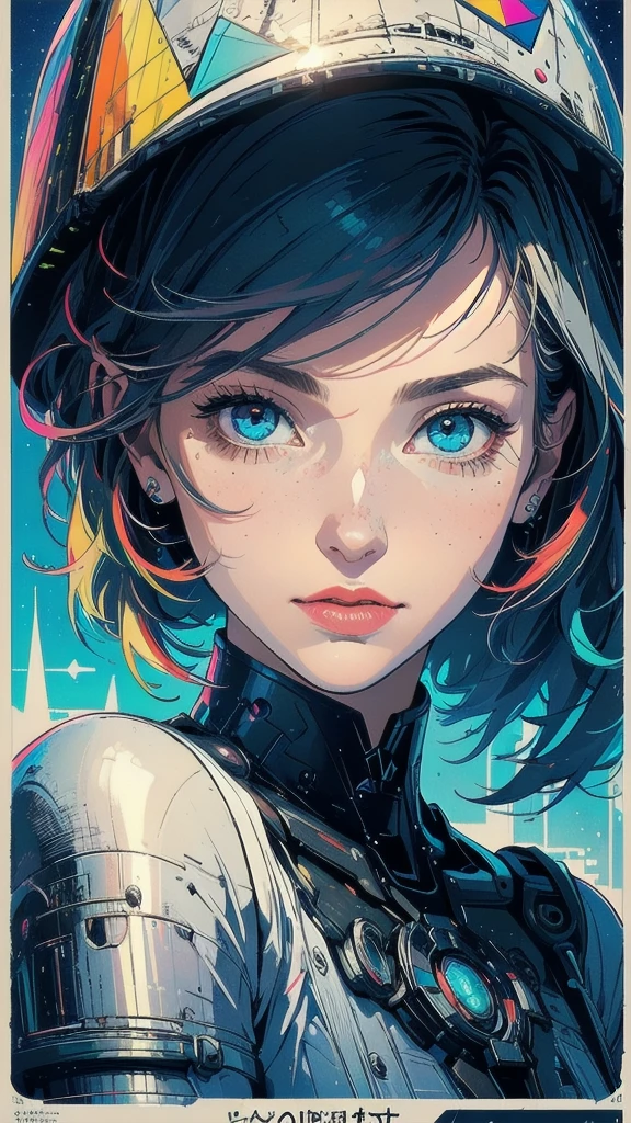 (((masterpiece, highest quality))),(((solo:1.2))),(((1girl:1.2))),32k wallpaper, very detailed, poster, vintage science fiction,(((((geometric cinematic movie poster))))), ((bauhaus)),(shape),(((abstract))),(mid century modern),movie poster,(((((portfolio))))),(((((Close-up))))),(((((bust up))))),((((more various angle)))),(((highlight))),Vast landscape,((((heterochromia)))),(((complete. detailed face))),(((Extremely talented))),(((most complecated machine))),(Colorful color scheme),(reflection light leak)