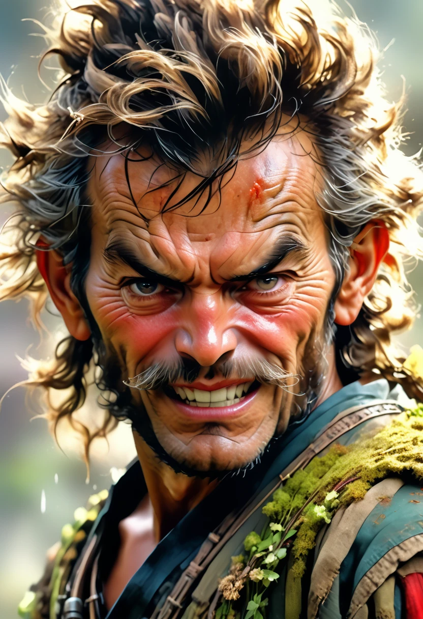 kikken, a beautiful tall danger man, realism art style 8k resolution,