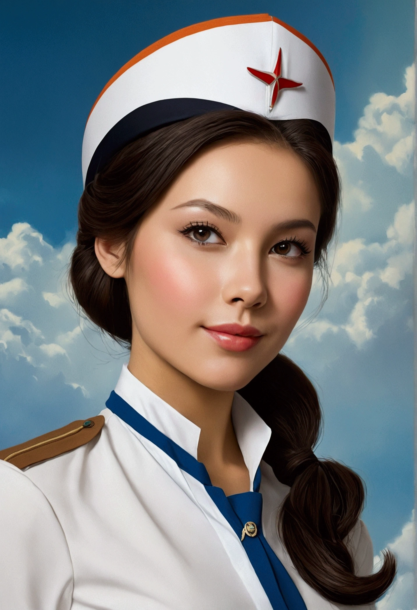 stewardess,beautiful,Realism