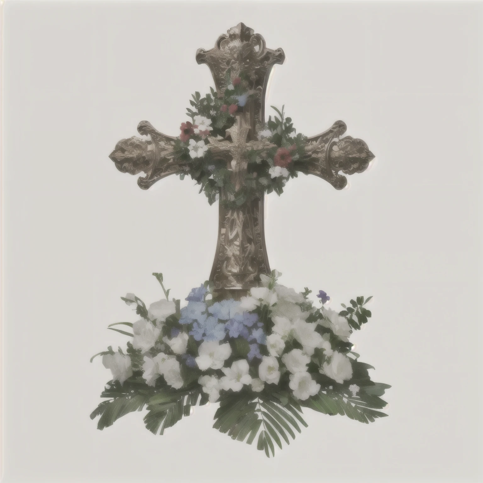 cross,png,wreath,Transparent basemap