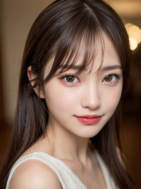 (masterpiece:1.3), (8k, Realistic, RAW Photos, Best image quality: 1.4), 20-year-old girl、(Random Hairstyles:1.2)、Highly detailed face、Attention to detail、double eyelid、Sharp focus:1.2、Beautiful woman:1.4、Light brown hair、Highest quality、masterpiece、Ultra-high resolution、(Realistic:1.4)、Highly detailed and professional lighting、Brown Knight、thin、smile、Long black hair、ponytail、Deadly position、Beautiful Skin、Random Pause、Shiny Hair、Sculpture model pose、suit