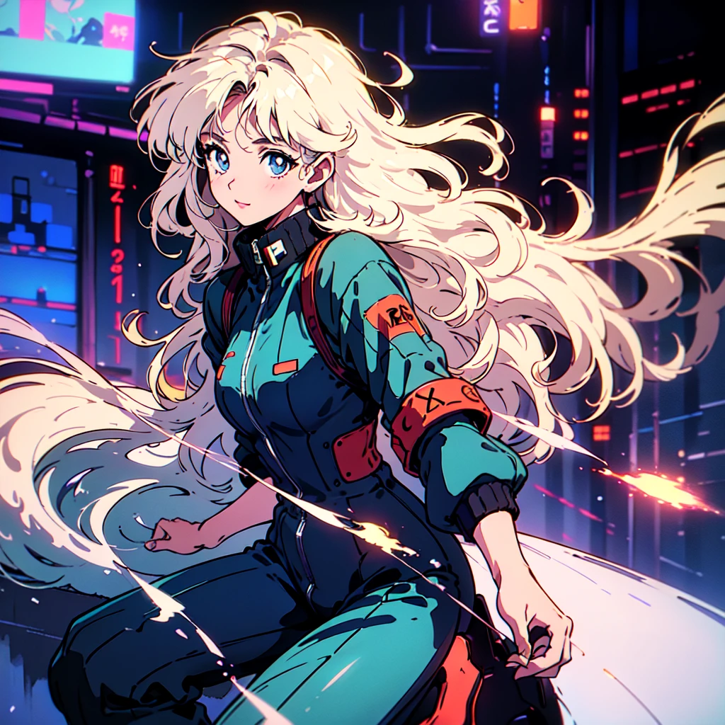 A city pop poster with a retro 80s feel、Imagine the album cover。With the highest quality anime illustrations、There is one blonde girl with short hair.。Her eyes shine blue、Dressed in rapper style clothing、I'm wearing headphones。
The image is in a dynamic pose.、Drawn from a novel angle。Created in high definition like 4K、Creates the feeling of being in a dark room。The room was lit by blue lights.、It has a fantastic atmosphere。The room is a small space like a 1K.、The window offers a view of downtown Shinjuku.。
This work depicts a night city enveloped in neon lights.、This will be a record that allows you to fully enjoy the charm of city pop.。