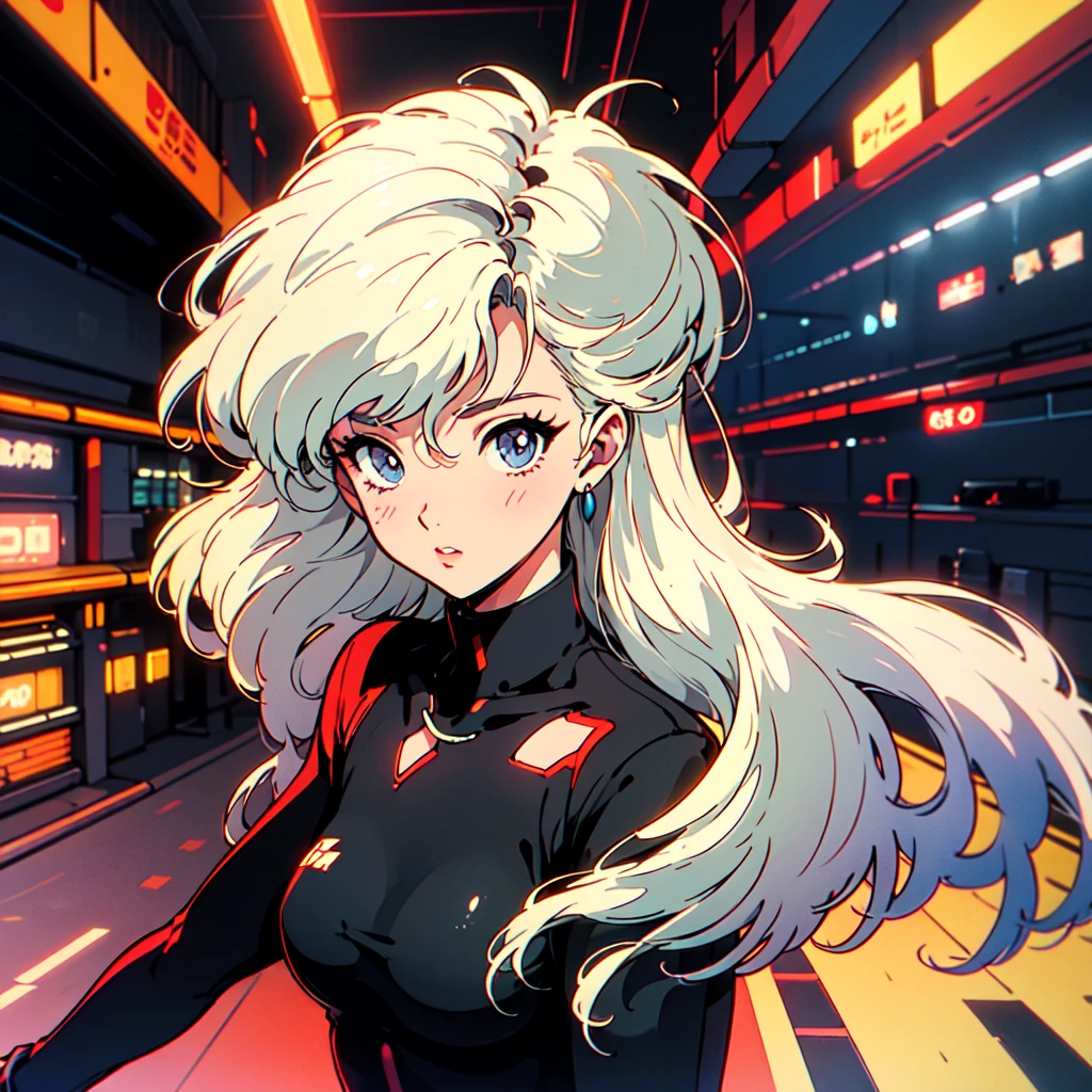 A city pop poster with a retro 80s feel、Imagine the album cover。With the highest quality anime illustrations、There is one blonde girl with short hair.。Her eyes shine blue、Dressed in rapper style clothing、I'm wearing headphones。
The image is in a dynamic pose.、Drawn from a novel angle。Created in high definition like 4K、Creates the feeling of being in a dark room。The room was lit by blue lights.、It has a fantastic atmosphere。The room is a small space like a 1K.、The window offers a view of downtown Shinjuku.。
This work depicts a night city enveloped in neon lights.、This will be a record that allows you to fully enjoy the charm of city pop.。