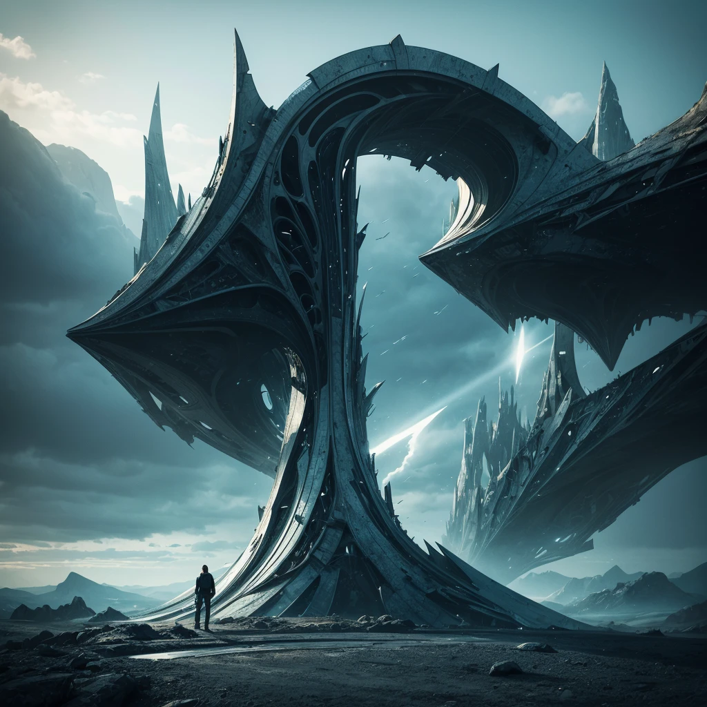 album cover, high quality design, futuristic, simple, chill ambiance, sky, sky fall, great screen, future, dreams, hope