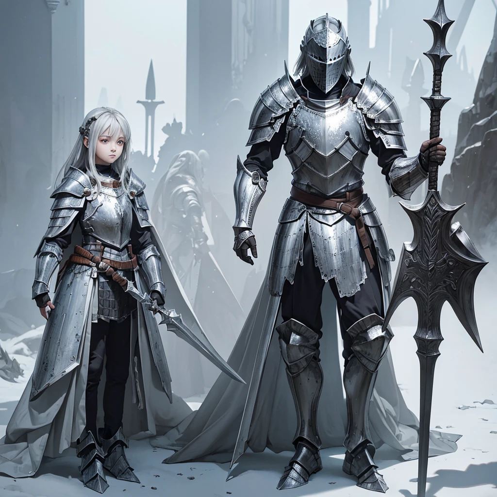 ((RAW Photos)), ((masterpiece)), (Immortal,armor,Knight:1.2),(fullbody、Alone:1.4) ,(Fantasy),View your viewers,White background,Small stature,Beautiful face,Beautiful Eyes,Facing forward,Standing posture