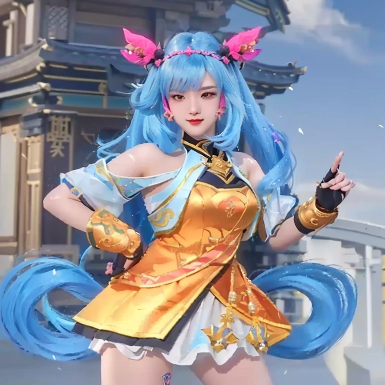 a close up of a woman in a costume with a sword, keqing from genshin impact, zhongli from genshin impact, portrait knights of zodiac girl, inspired by Pu Hua, nezha, echo from overwatch, aesthetic!!!!!! female genie, ayaka game genshin impact, from overwatch, genshin impact character, ayaka genshin impact