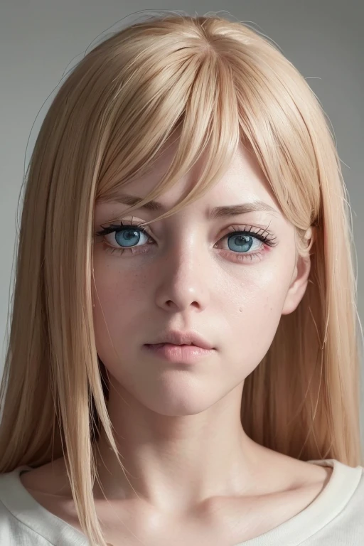 RAW Photos, ((((Extreme beauty portrait))), 1 girl,force \(Chainsaw Man\),Blonde,Red Corner,Yellow Eyes,Cruciform pupil,Open your mouth,shy,White T-shirt,Large Breasts, software,(masterpiece:1,2), Highest quality,masterpiece,High resolution,original,Highly detailed wallpaper,Perfect lighting, looking at viewer, smile,