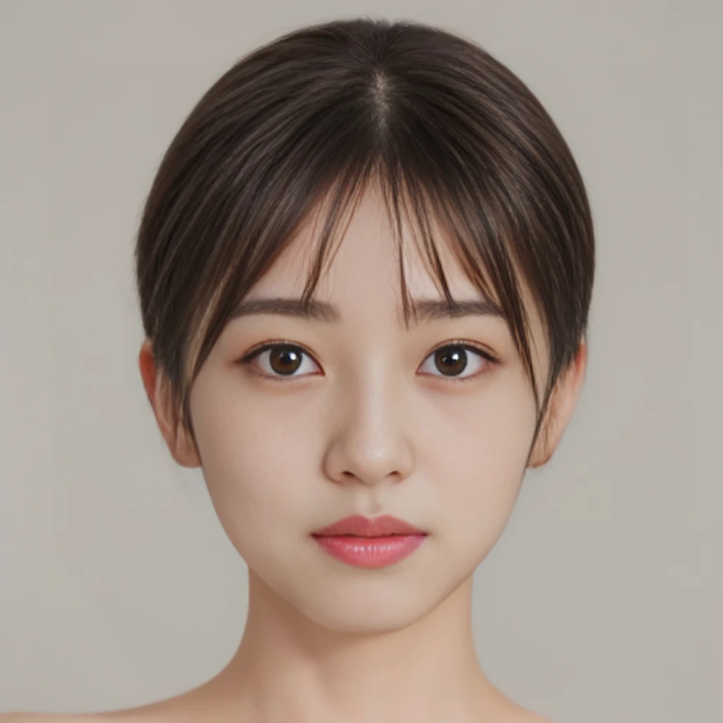 非常にShort Hair女性のクローズアップ, Soft Portrait Shot 8k, south east asian Round face, Korean symmetrical face, likeくて愛らしい韓国人の顔, Jaeyoung Nam, 小さくてRound face, 柔らかいRound face, Round face, HeadshotProfile picture, like々Funny face, Choi Hong-hwa, Shin Jinyoung, Short Hair, Yanjun Chent