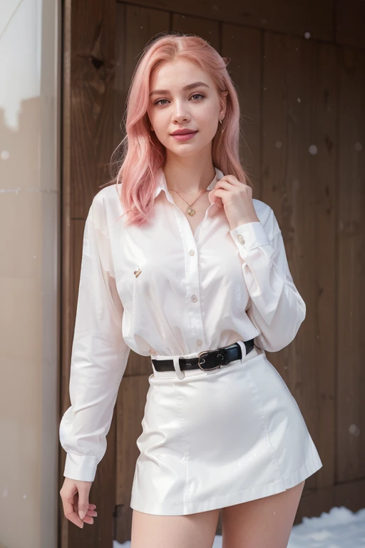 ((((Odango Hair))))、piercings、shirt with collar、Long bangs、(((Inside a cool clothing store)))、(tmasterpiece、top-quality、in 8K、32K、masterpiece、nffsw、ultra gigantic tits、超A high resolution、Impresionismo、Photorealsitic:1.2)、cowboy shot、foco nítido、Beautiful face with detailed face and eyelid background、blue open sky、shinny skin、Sharp pupils、Realistic eyes and beautiful face、blurry backround、18 year old beautiful girl、shinny skin、(((bright and beautiful hair)))、Black eyes、(((puff sleeve lace blouse)))、(Knee-length skirt)、(Very small(blanche)I see scanti:1.45)、thighs thighs thighs thighs、Curve、Dynamic Poses、Powerful composition、((Melancholy look))、((A look of contempt))、Sweating、((pink beige hair color))、Lace panties、((Sauce order))、lofty nose、(small mouth)、skirt rift、((Grabbing the skirt))、stockings、Pubic hair is visible、store clerk、(Wearing a name tag)