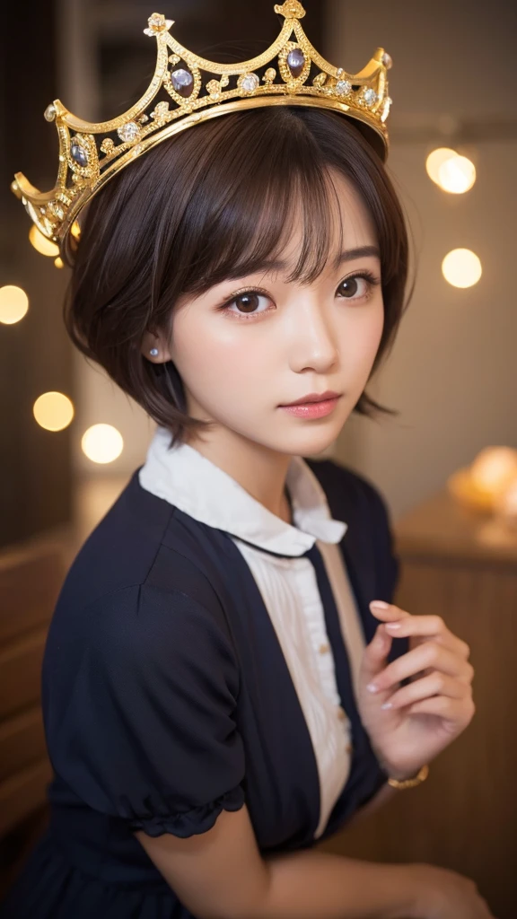 woman Money mystery Light Crown short hair