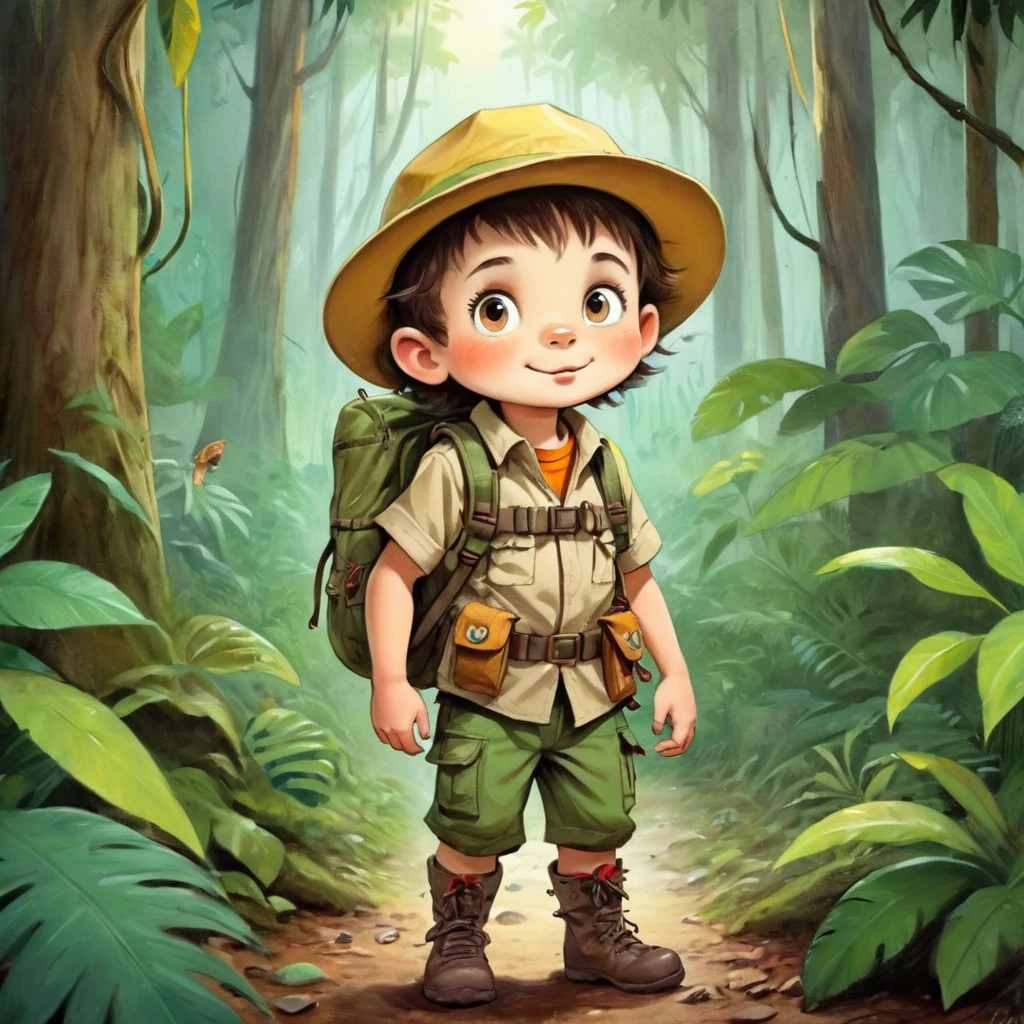 Little Jungle Explorer,Adventurer,forest