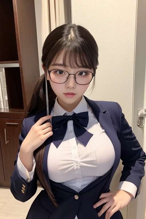 Glasses uniform Big Tits JK Plump 18 years old Korean Beauty Estrus