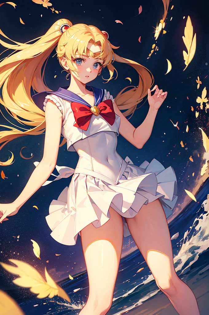 Cute girl, beautiful, flowing skirt, Sailor Moon