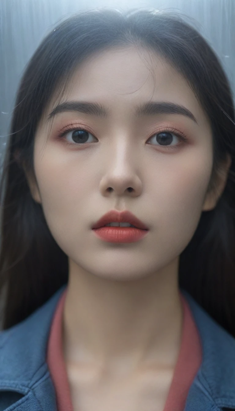 8K, Ultra-high resolution, best quality, masterpiece, Surrealism, photo,Three-Part Approach, 1 girl, (16 years old:1.3), pretty girl, Cute face, Beautiful eyes in every detail,(best quality,masterpiece:1.3,In 8K),(Practical:1.4,RAW Shooting,Caustics),of the night city,(heavy rain:1.2),Street Lights,(Street Lightsの光を反射して白く輝く雨粒:1.2),(The woman looked up at the sky),Zhongfa,Sad expression,long coat,Chest shooting,((Thin legs))、A bold gesture,Super cute supermodel、Look closely at the camera,鮮明なdetailed、detailed、Surrealism、Light and Shadow,glare,Fashion magazine cover,Thin lips
